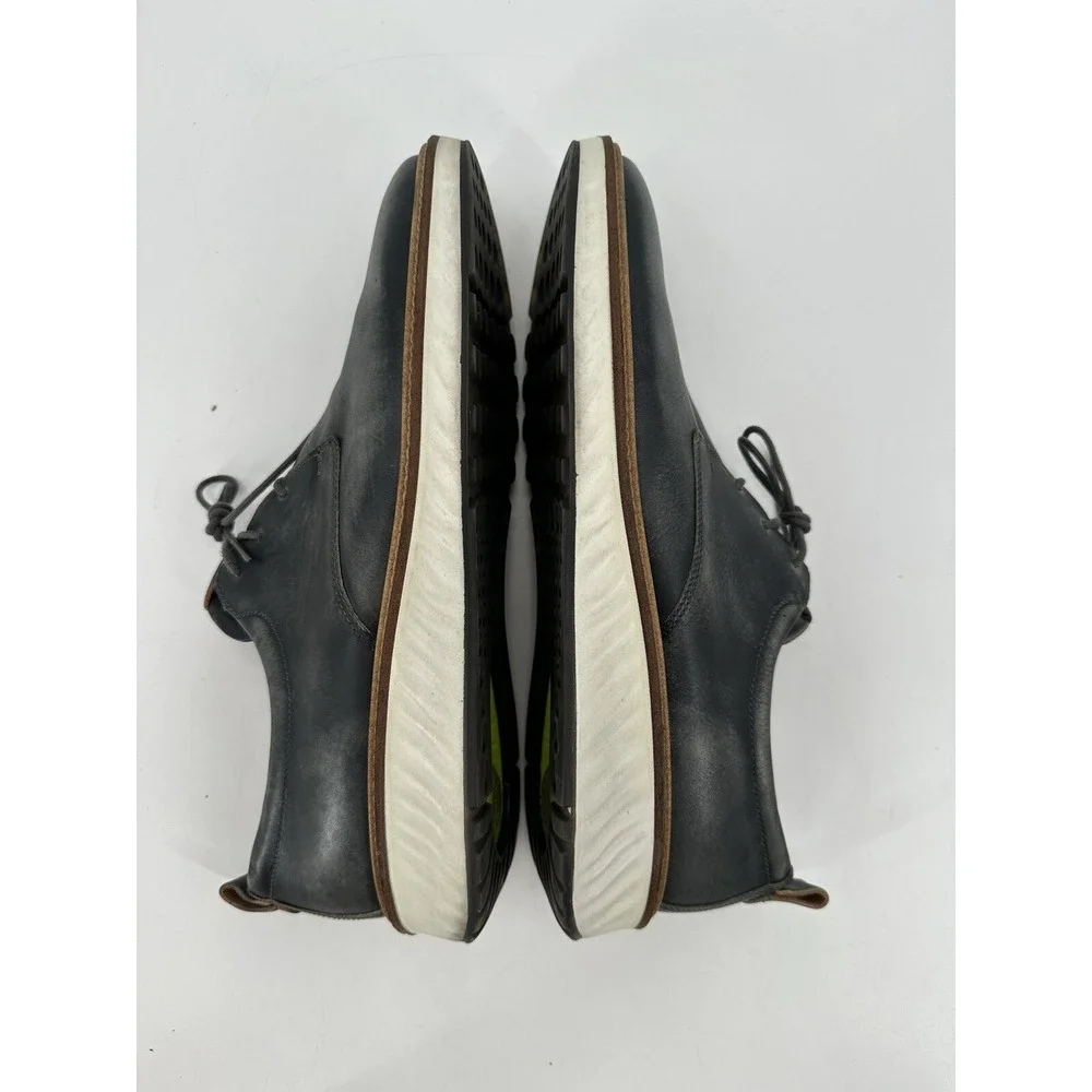 ECCO ST.1‎ Hybrid Leather Plain Toe Oxford Shoes Men's Size 11-11.5 Blue